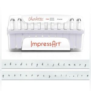 Impressart Charlotte metal stamp set 🩷